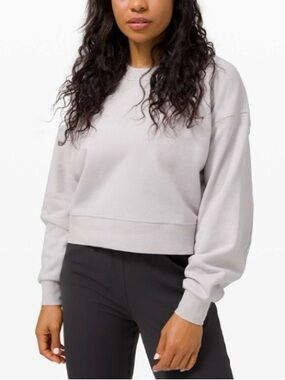 lululemon athletica perfectly oversized Cropped Crewneck Sweatshirt
